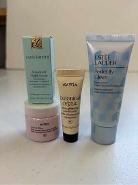 Estee Lauder Advaced Night Repair Aveda Skincare Hair Mini Lot 4 New Cleanser